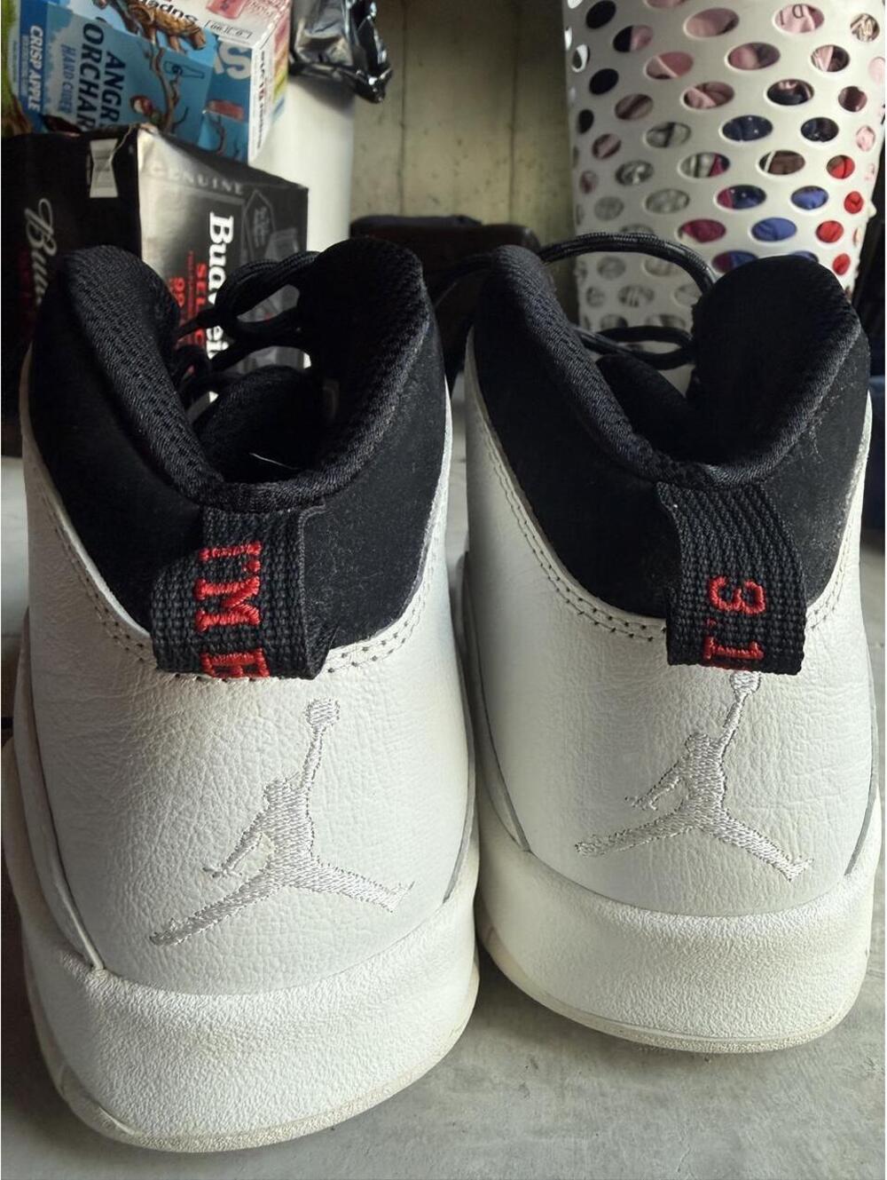 Jordan Men's White and Grey Trainer